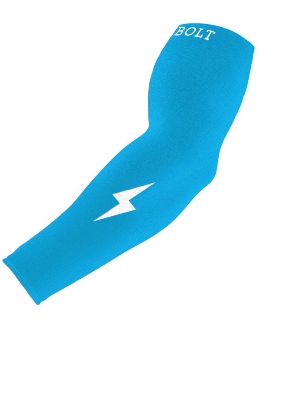 Bruce Bolt Miami Blue + White Graduated Compression Premium Arm Sleeve | Sz YTH